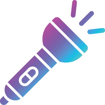 Flashlight Vector Icon Design Illustration
