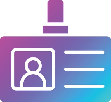 Id Card Vector Icon Design Illustration