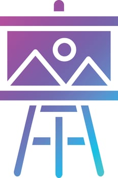 Painting Board Vector Icon Design Illustration