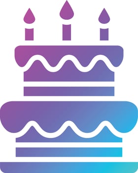 Cake Vector Icon Design Illustration