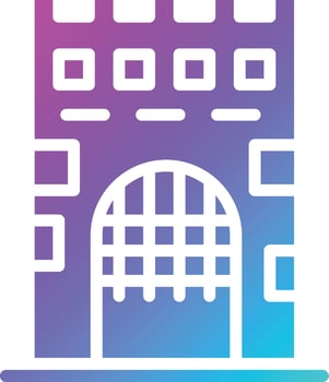 Medieval gate Vector Icon Design Illustration