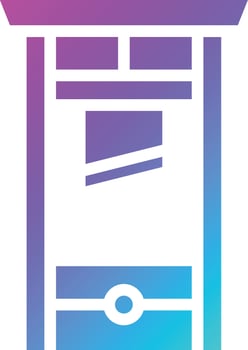 Guillotine Vector Icon Design Illustration