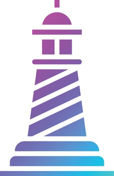 Lighthouse Vector Icon Design Illustration