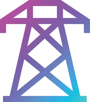 Electric Tower Vector Icon Design Illustration