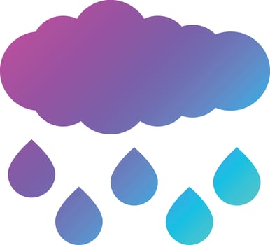 Acid Rain Vector Icon Design Illustration