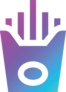 French Fries Vector Icon Design Illustration