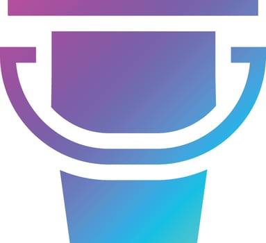 Bucket Vector Icon Design Illustration
