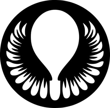Angel Wings - Minimalist and Flat Logo - Vector illustration
