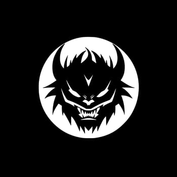 Beast, Minimalist and Simple Silhouette - Vector illustration
