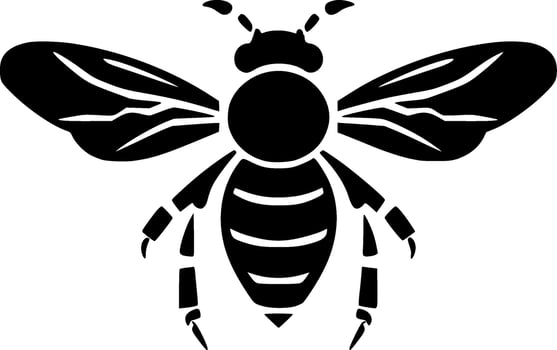 Bee - Minimalist and Flat Logo - Vector illustration