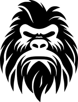 Bigfoot - Minimalist and Flat Logo - Vector illustration