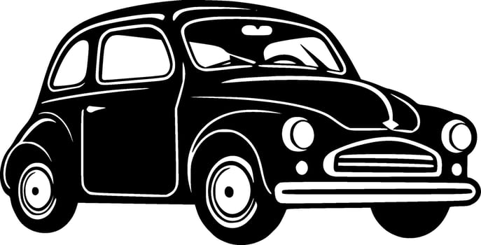 Car - Minimalist and Flat Logo - Vector illustration