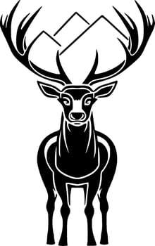 Dear, Minimalist and Simple Silhouette - Vector illustration