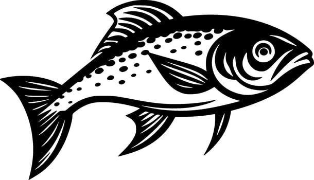 Fish - High Quality Vector Logo - Vector illustration ideal for T-shirt graphic