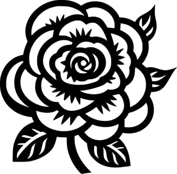 Flower - Minimalist and Flat Logo - Vector illustration