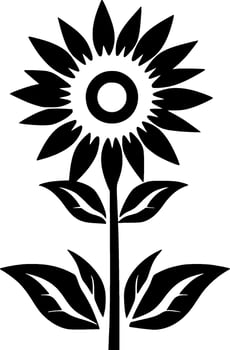 Flower - Minimalist and Flat Logo - Vector illustration