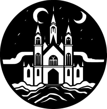 Gothic, Minimalist and Simple Silhouette - Vector illustration