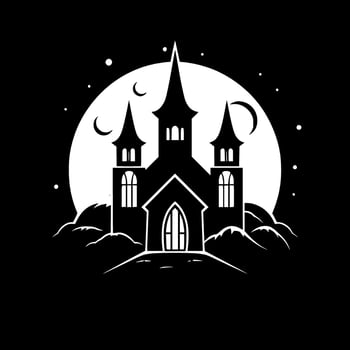 Gothic, Black and White Vector illustration