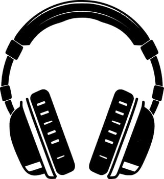 Headphones - High Quality Vector Logo - Vector illustration ideal for T-shirt graphic