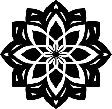 Mandala, Minimalist and Simple Silhouette - Vector illustration