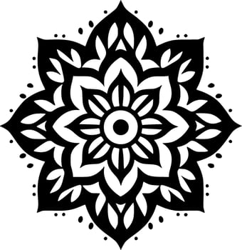 Mandala, Minimalist and Simple Silhouette - Vector illustration