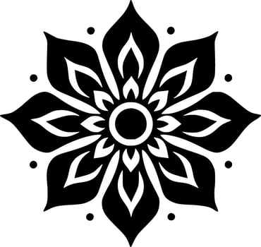 Mandala - Minimalist and Flat Logo - Vector illustration