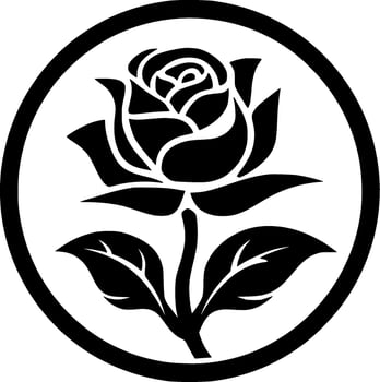 Rose - High Quality Vector Logo - Vector illustration ideal for T-shirt graphic