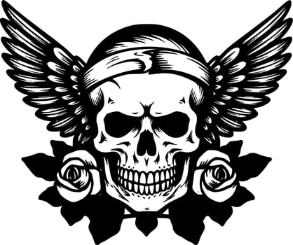 Skull - High Quality Vector Logo - Vector illustration ideal for T-shirt graphic