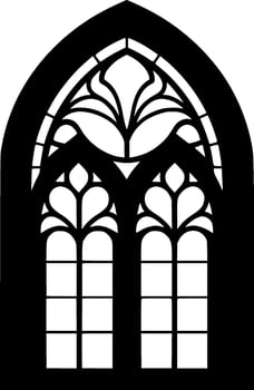 Stained Glass - Minimalist and Flat Logo - Vector illustration