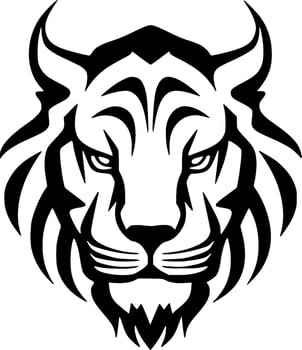 Tiger - Minimalist and Flat Logo - Vector illustration