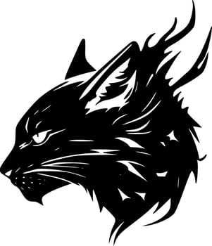 Wildcat, Minimalist and Simple Silhouette - Vector illustration