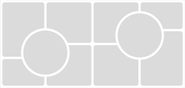Pictures or photos frame collage. comics page grid layout abstract photo frames and digital photo wall template vector