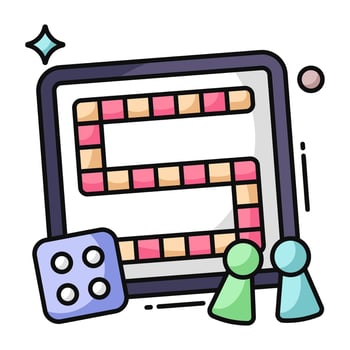 A perfect design icon of online game vector