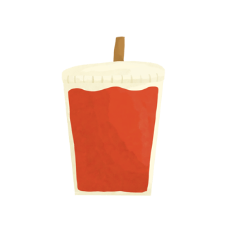 Boba Bubble Tea Icon on Transparent Background png