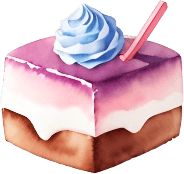 Ai Generated Watercolor Fruit Berry Dessert, Sweets Pink Cake Kawaii Clipart Bundle, Food Blogger Bakery, Cookies Cute Pastries png
