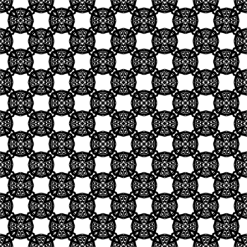 Black seamless abstract pattern. Overlay for background and backdrop. Ornamental design. PNG graphic illustration with transparent background.