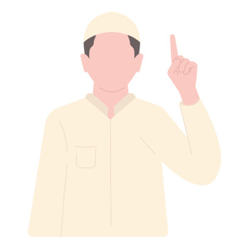 Muslim man character png