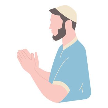 Greetings Muslim men png
