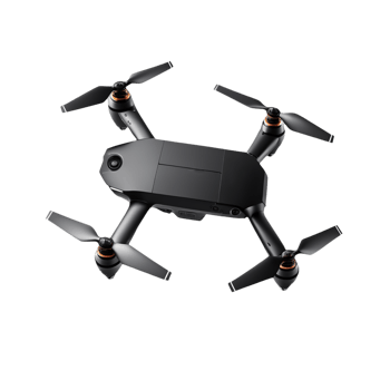 AI generated flying drone on transparent background PNG image