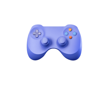 AI generated game controller on transparent background PNG image