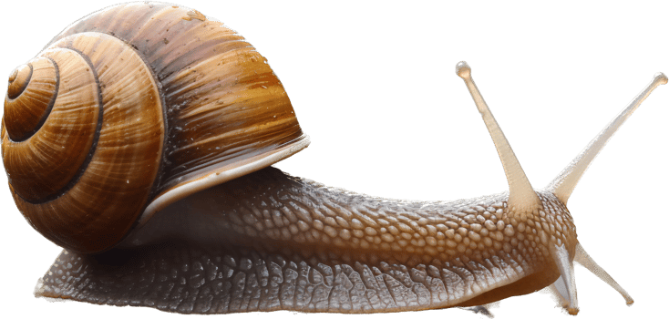Snail png with AI generated.
