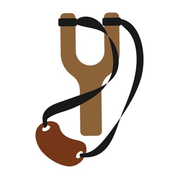 slingshot vector icon