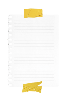 striped notebook paper on transparent backgrround png flle