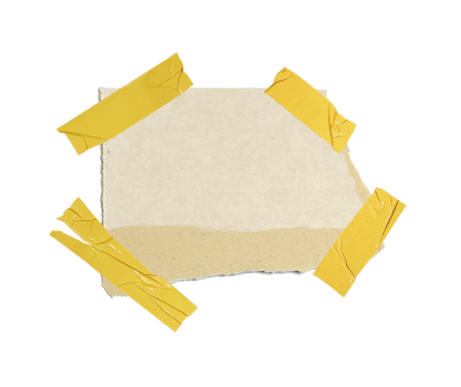 a sheet of paper torn to pieces on transparent background png file