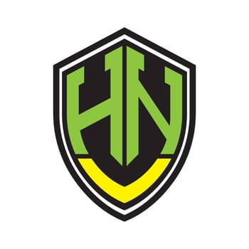 HN letter logo vector