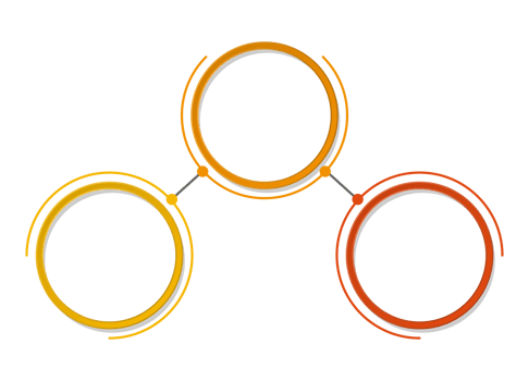 Infographic with 3 steps, process or options. png