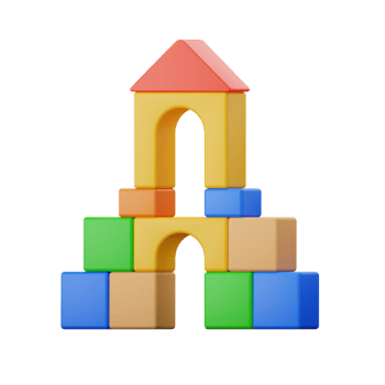 Building Blocks Kids Education Toys 3D Illustrations png