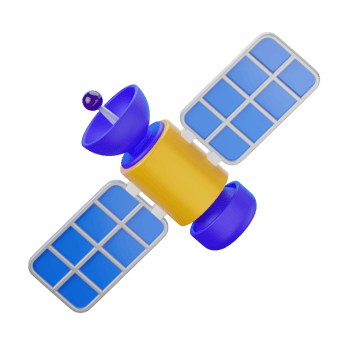 Satelit Space Object 3D Illustrations png