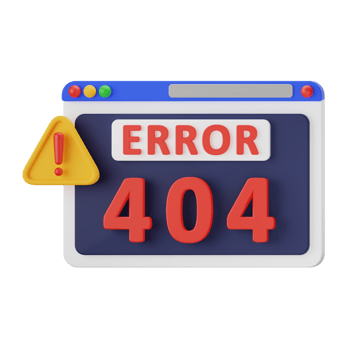 Error 404 Coding 3D Illustrations png