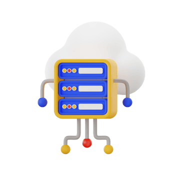 Cloud Server Coding 3D Illustrations png